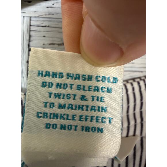 Sundance women’s blouse  striped pin tuck plate feminine lightweight cotton ￼ - Picture 5 of 8